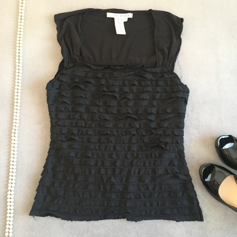 Max Studio Ruffled Top